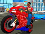 Hero Stunt Spider Motorbike Simulator treťrozmerný